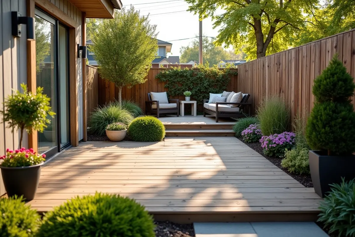 easy deck landscaping ideas for small backyards